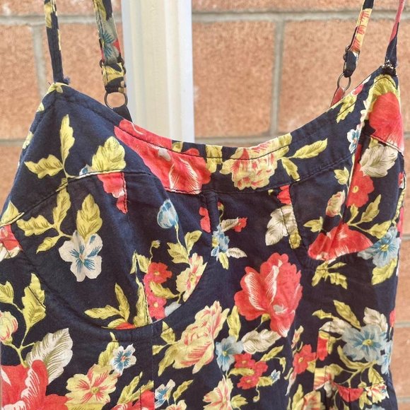 Navy Floral Mini Dress - Picture 3 of 3